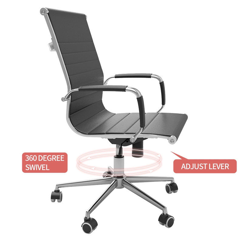Modern Leather Recliner Manager Office Mesh Wheel Computer Ergonomic Chair