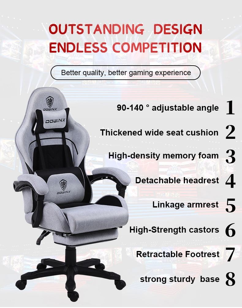 New High Back Low Price Gamer PC Gaming Chair New Type Dirt Resistant Fabric Chair