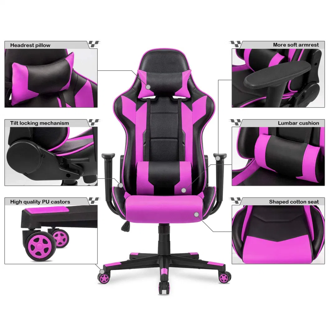 2023 High Quality Ergonomic Fabric Silla Gamer Computer Game Chair Race Gaming Chairs
