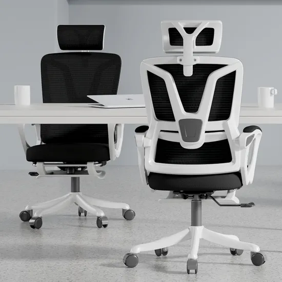 Fabric Mesh Adjustable Executive Office Chair Desk Wheels Chair 
