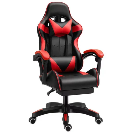 Silla Cheap PC PU Leather Recliner Swivel Height Adjustable Gaming Chair