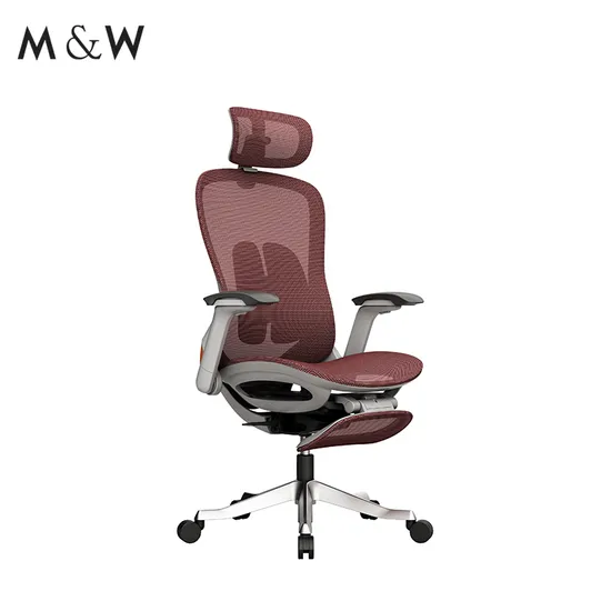 M&W Factory Furniture Adjustable Ergonomic Swivel Executive Mesh Office Chair 