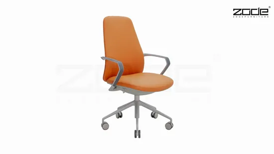 Zode MID Back Ergonomic Conference Lift Elegant Single Leather Fabric Office Chair 